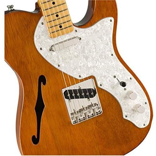 Squier Classic Vibe 60s Thinline Telecaster Electric Guitar, Natural, Maple Fingerboard - Image 5