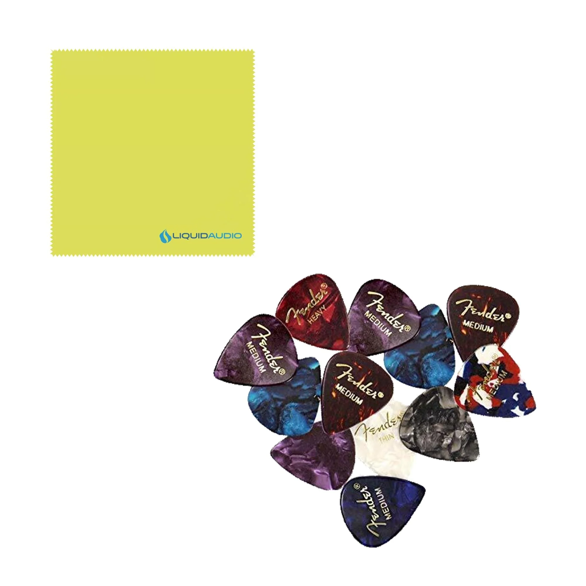 Squier Classic Vibe '70s Stratocaster, Indian Laurel Fingerboard, Natural - 0374020521 Bundle w/ 12-Pack Guitar Pick and Liquid Audio Polishing Cloth - Image 2