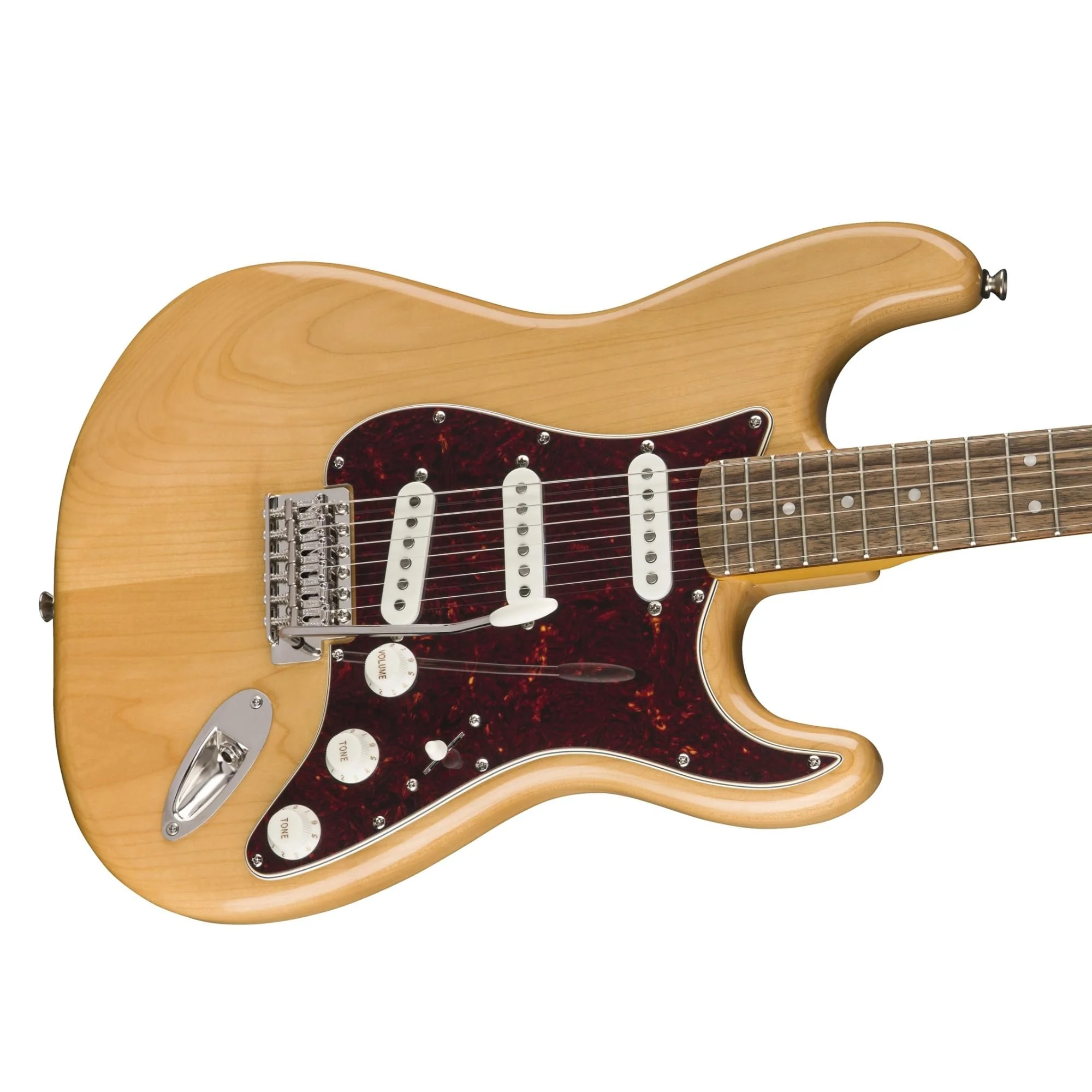 Squier Classic Vibe '70s Stratocaster, Indian Laurel Fingerboard, Natural - 0374020521 Bundle w/ 12-Pack Guitar Pick and Liquid Audio Polishing Cloth - Image 5
