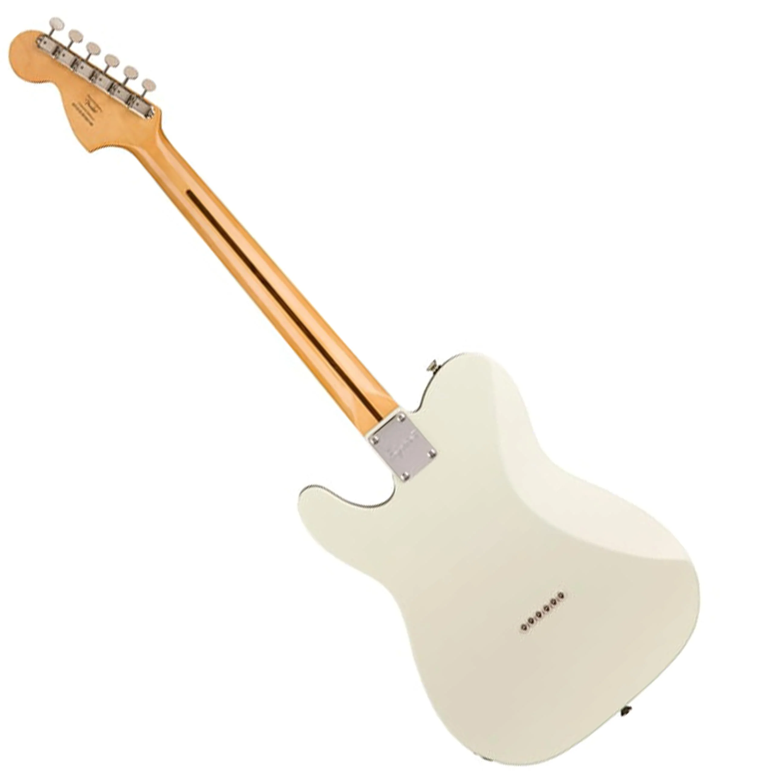 Squier Classic Vibe '70s Telecaster® Deluxe, Maple Fingerboard, Olympic White - 0374060505 Bundle w/ 12-Pack Guitar Pick and Liquid Audio Polishing Cloth - Image 5