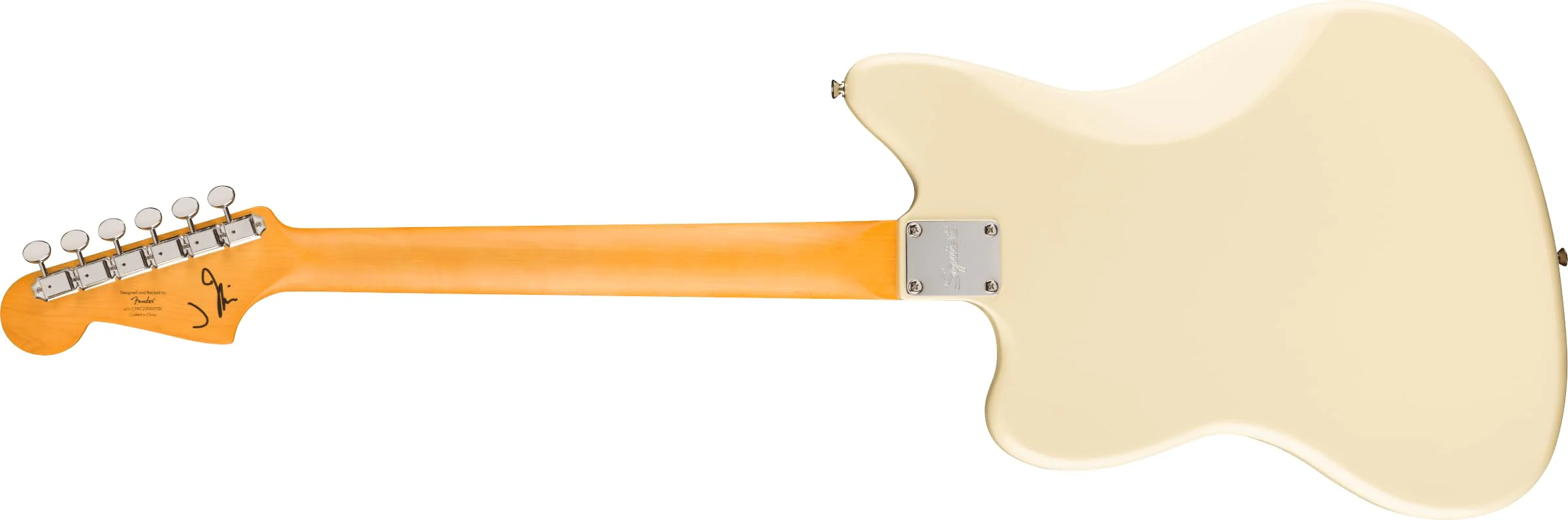 Squier J Mascis Jazzmaster Electric Guitar, with 2-Year Warranty, Vintage White, Laurel Fingerboard - Image 2