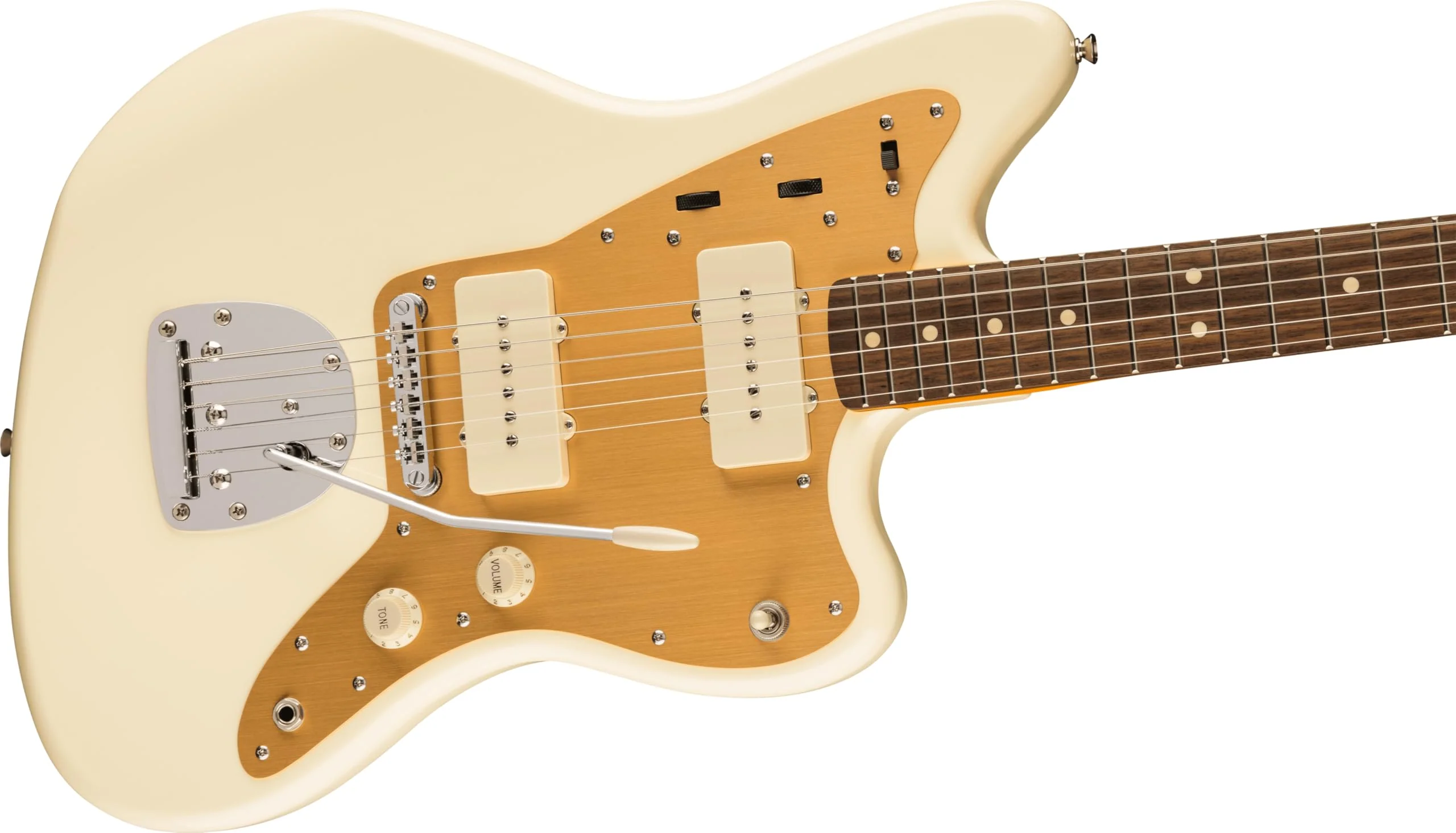 Squier J Mascis Jazzmaster Electric Guitar, with 2-Year Warranty, Vintage White, Laurel Fingerboard - Image 5