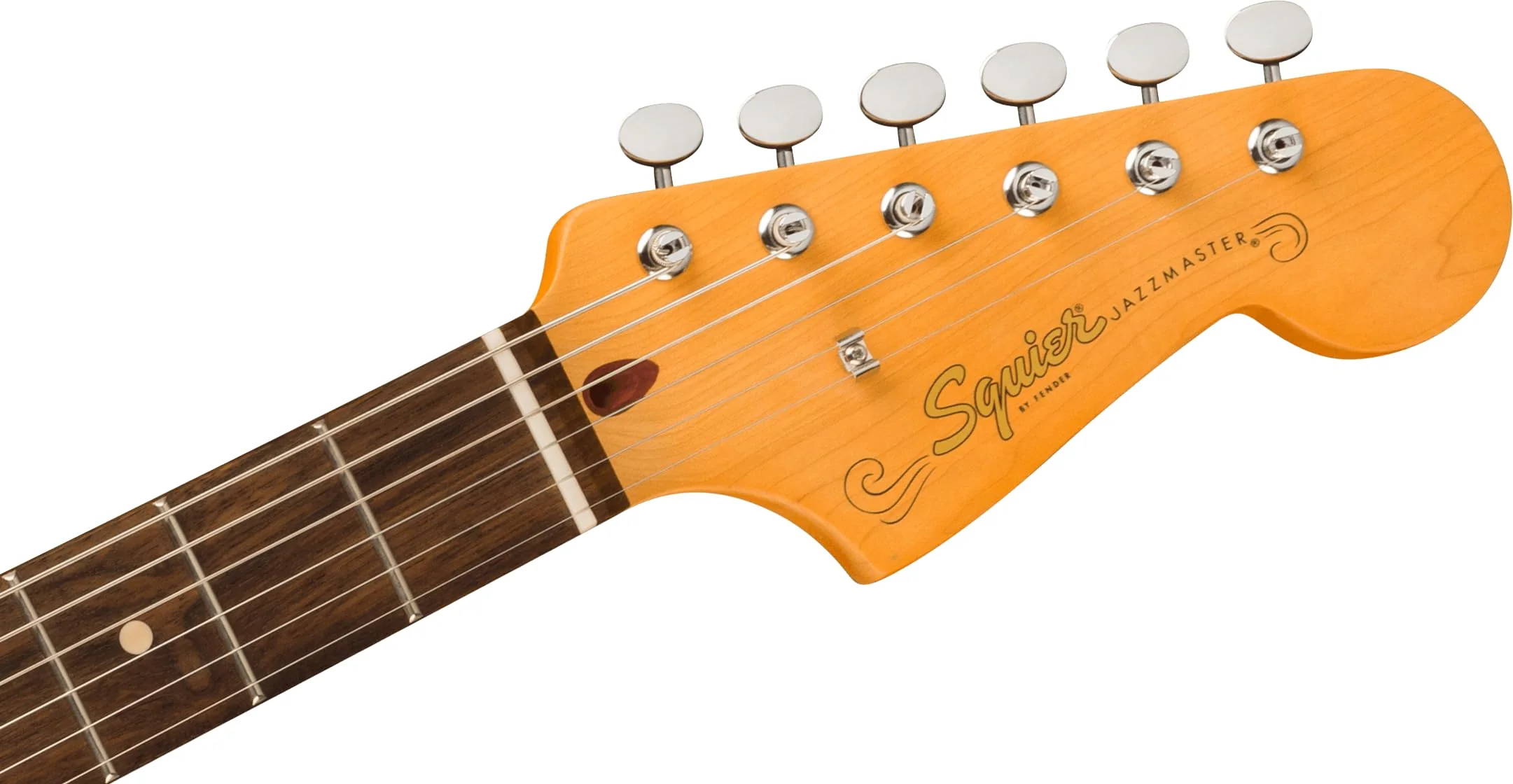 Squier J Mascis Jazzmaster Electric Guitar, with 2-Year Warranty, Vintage White, Laurel Fingerboard - Image 6