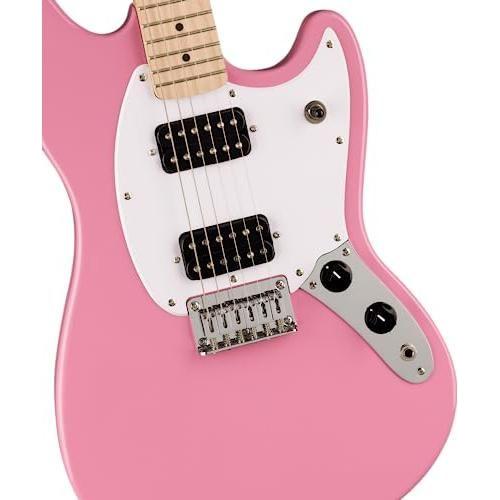 Squier Sonic Mustang Electric Guitar, with 2-Year Warranty, Flash Pink, Maple Fingerboard - Image 3