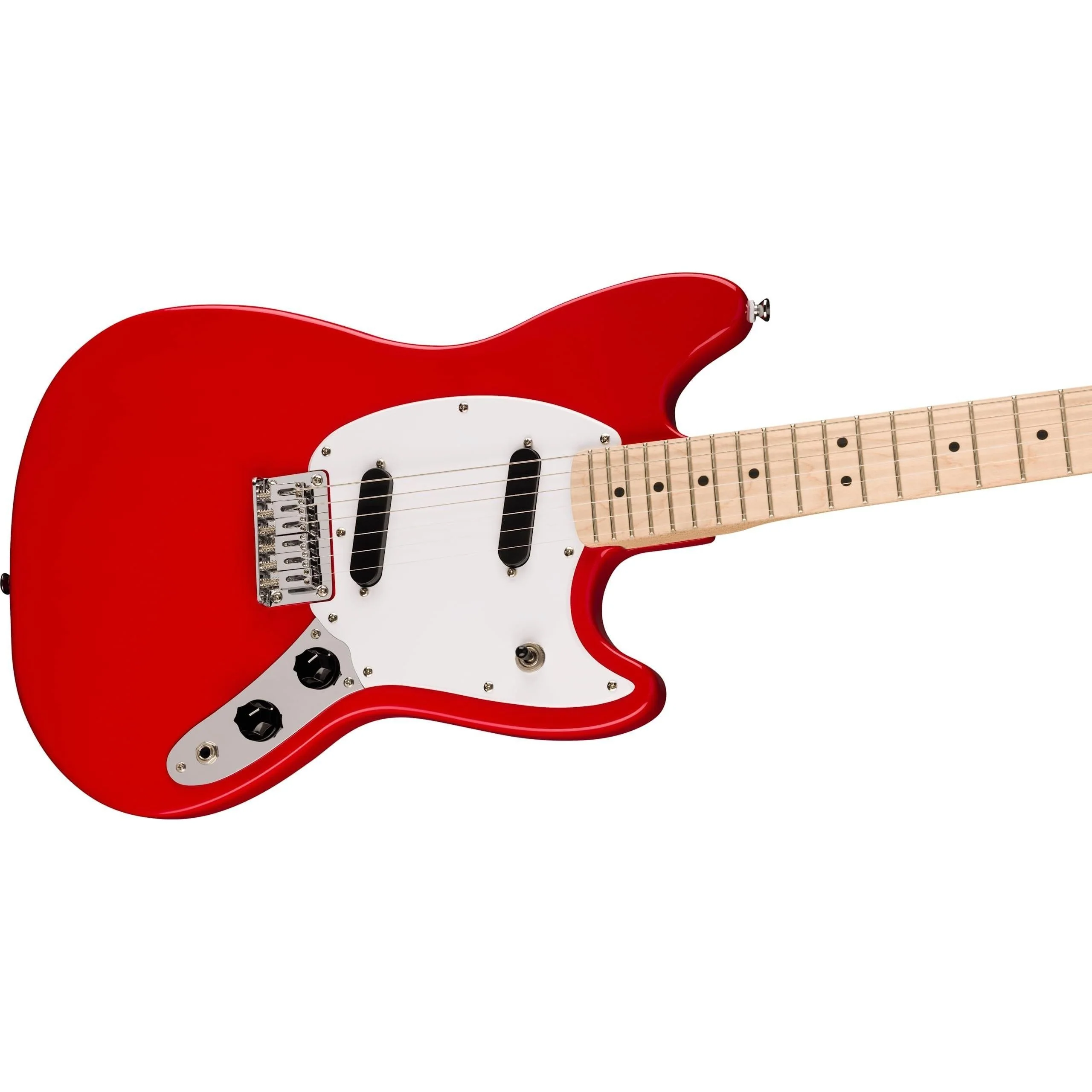 Squier Sonic Mustang Electric Guitar, with 2-Year Warranty, Torino Red, Maple Fingerboard - Image 4