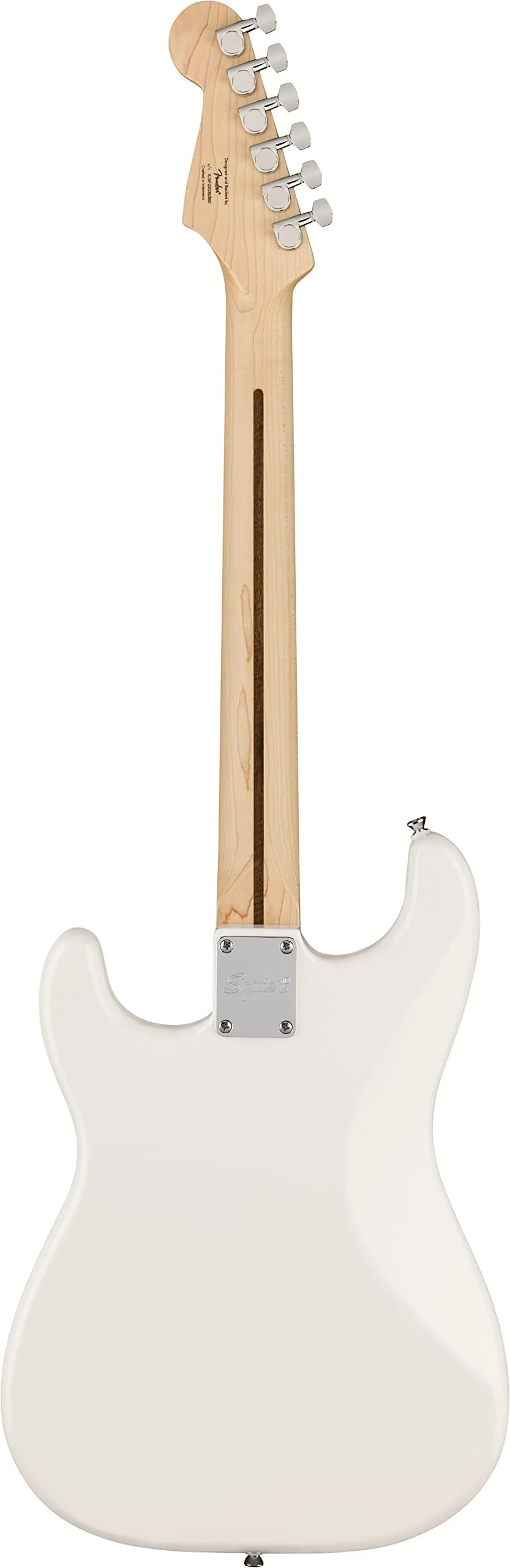 Squire Sonic Stratocaster HT Electric Guitar, Arctic White, Maple Fingerboard, White Pickguard - Image 2