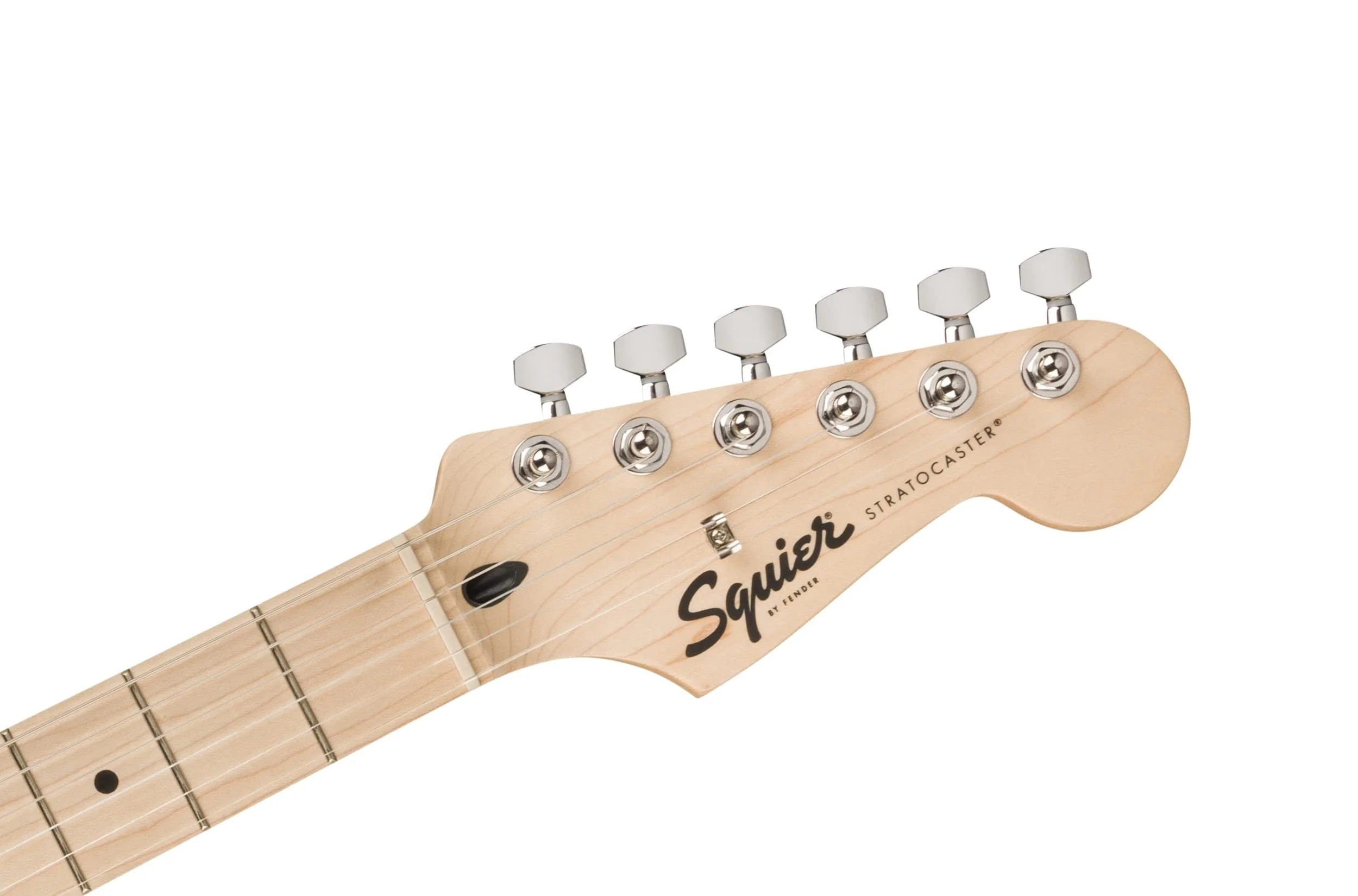 Squire Sonic Stratocaster HT Electric Guitar, Arctic White, Maple Fingerboard, White Pickguard - Image 5