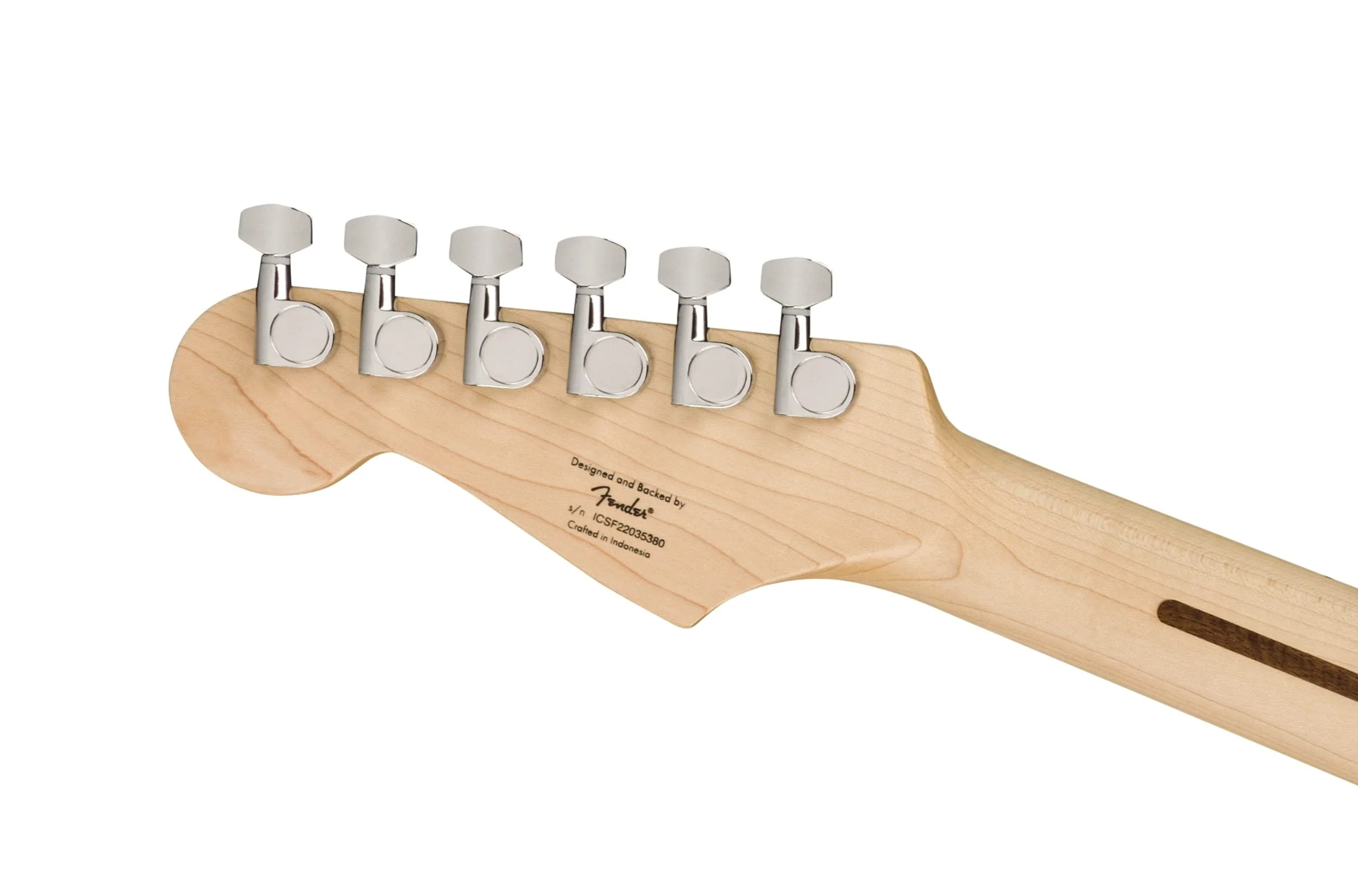 Squire Sonic Stratocaster HT Electric Guitar, Arctic White, Maple Fingerboard, White Pickguard - Image 6
