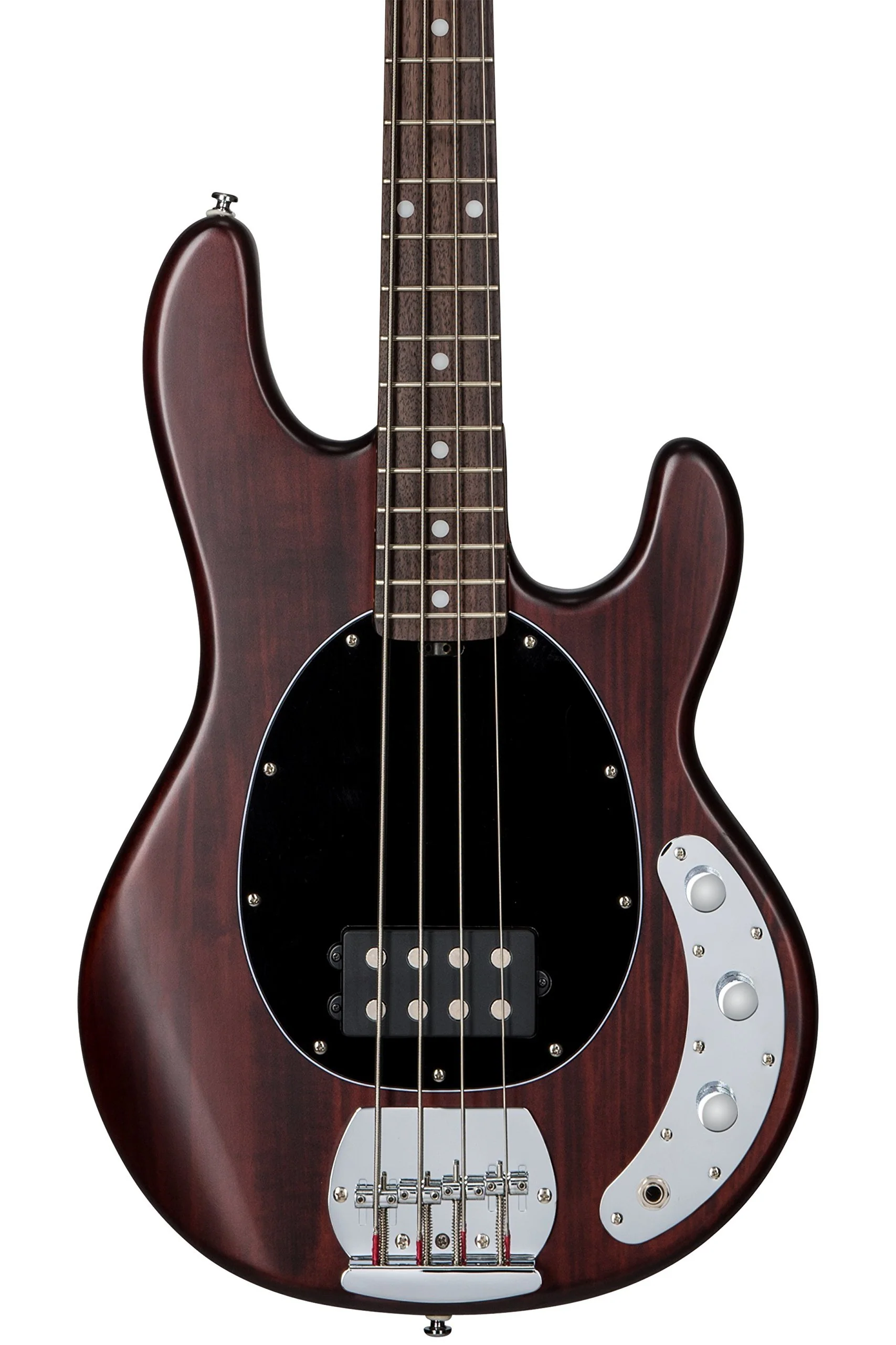 Sterling by Music Man StingRay Ray4 Bass Guitar in Walnut Satin - Image 2