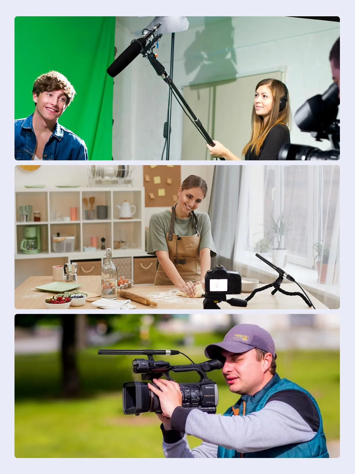 SYNCO D2 XLR Shotgun Microphone, Hypercardioid Condenser Mic for Camcorder, DSLR, Audio & Video Recording, Professional Directional Mic with XLR Output - Image 4