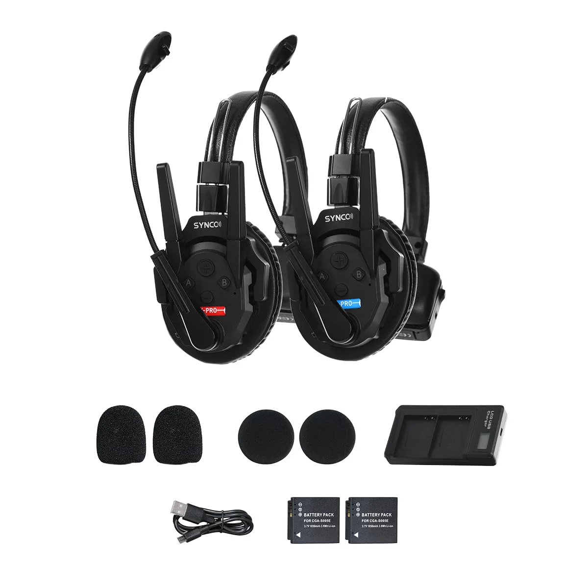 SYNCO XTALK PRO Wireless Intercom Headset System 2.4 GHz 1640feet/500 Meter Long Distance Range Communication Headset for Live Show Stage Performance Movie Shoot - Image 10