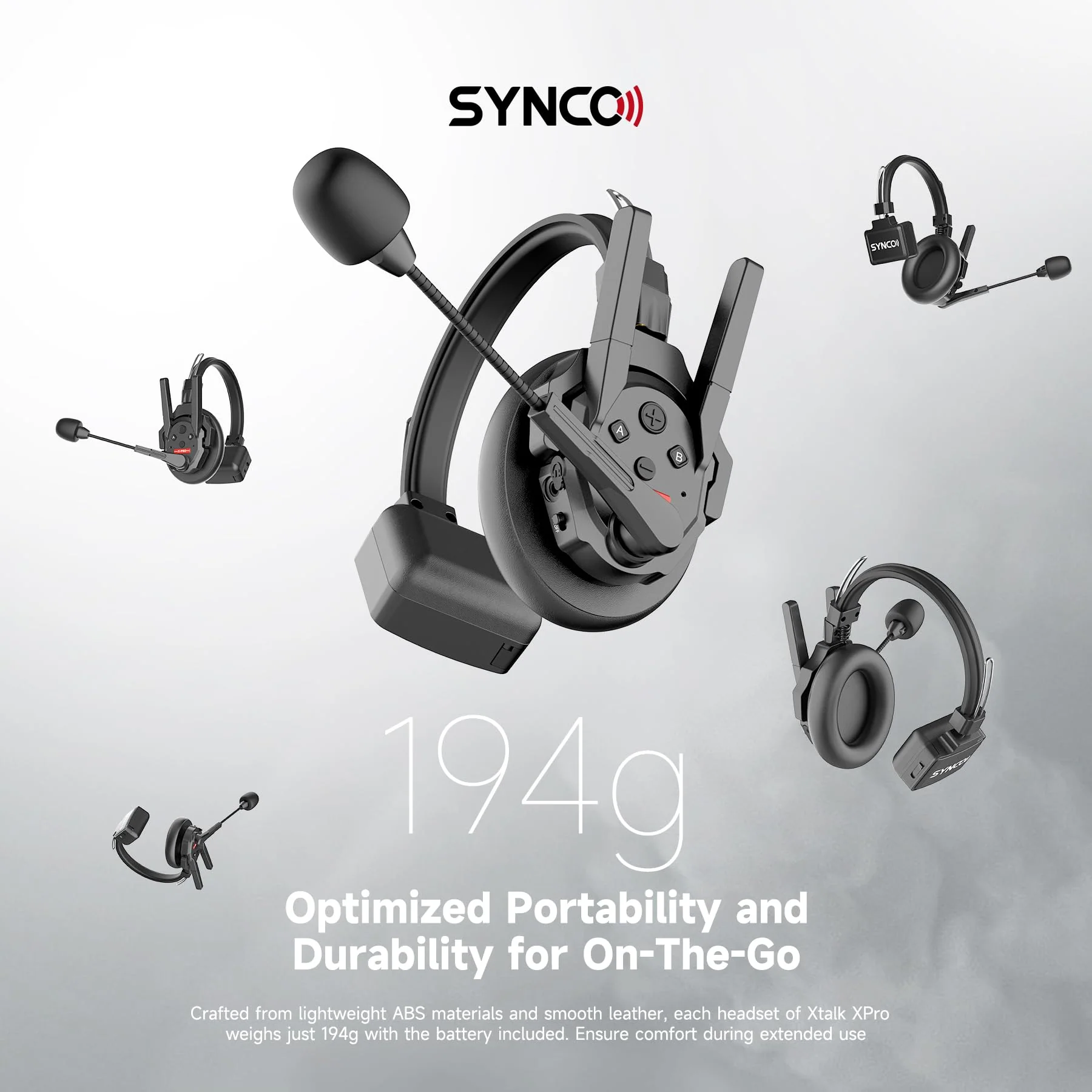 SYNCO XTALK PRO Wireless Intercom Headset System 2.4 GHz 1640feet/500 Meter Long Distance Range Communication Headset for Live Show Stage Performance Movie Shoot - Image 18
