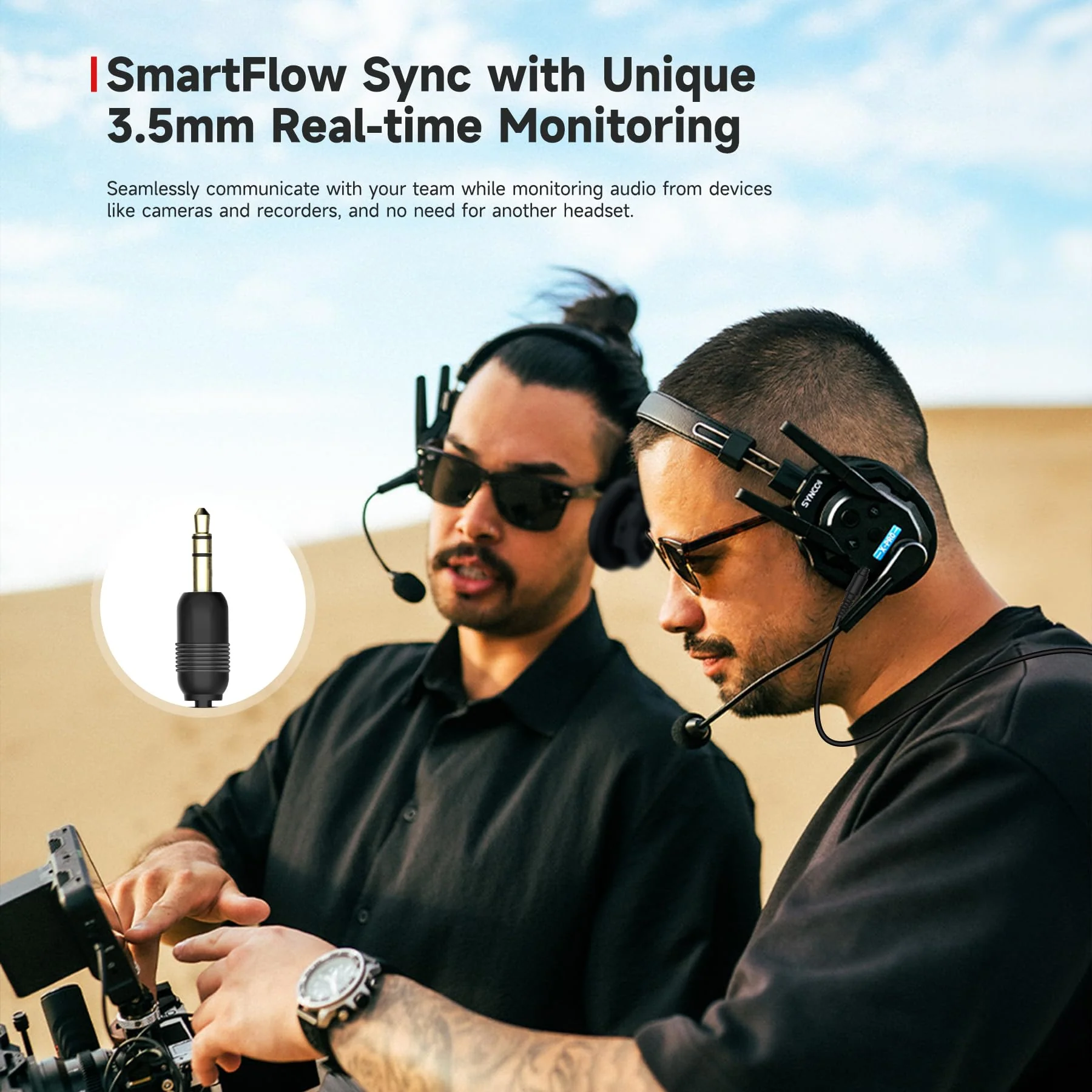 SYNCO Xtalk XMax2 Full-Duplex Wireless Intercom System with 2 Double-Ear Headsets (2.4 GHz) Random Master Device Design for Team Communication,Movie Shoot,Live Show Stage Performance - Image 17