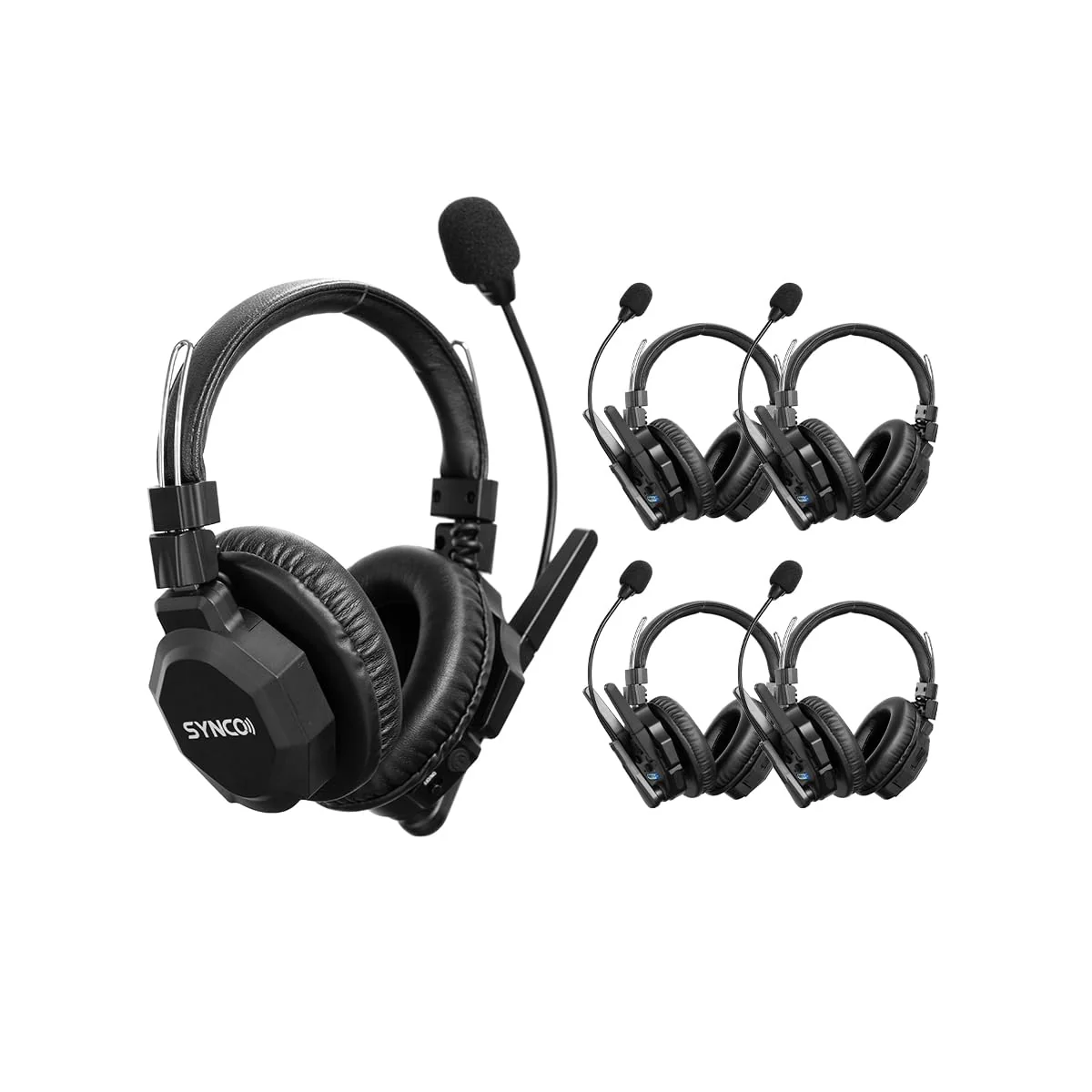 SYNCO Xtalk XMax2 Full-Duplex Wireless Intercom System with 2 Double-Ear Headsets (2.4 GHz) Random Master Device Design for Team Communication,Movie Shoot,Live Show Stage Performance - Image 25