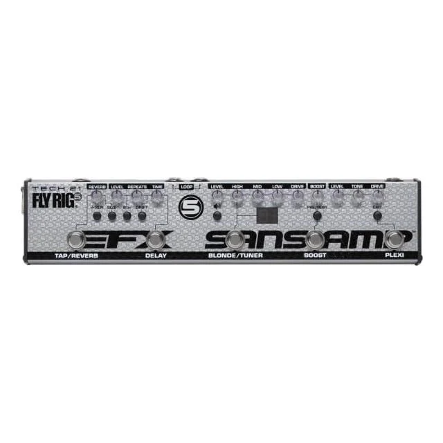 Tech 21 FL5-V2 Fly Rig 5 V2 Multi-Effects Pedal XLR Output Bundle w/ 2x Strukture S6P48 Woven Right Angle Patch Cables, 12x Fender Picks and Liquid Audio Polishing Cloth - Image 5