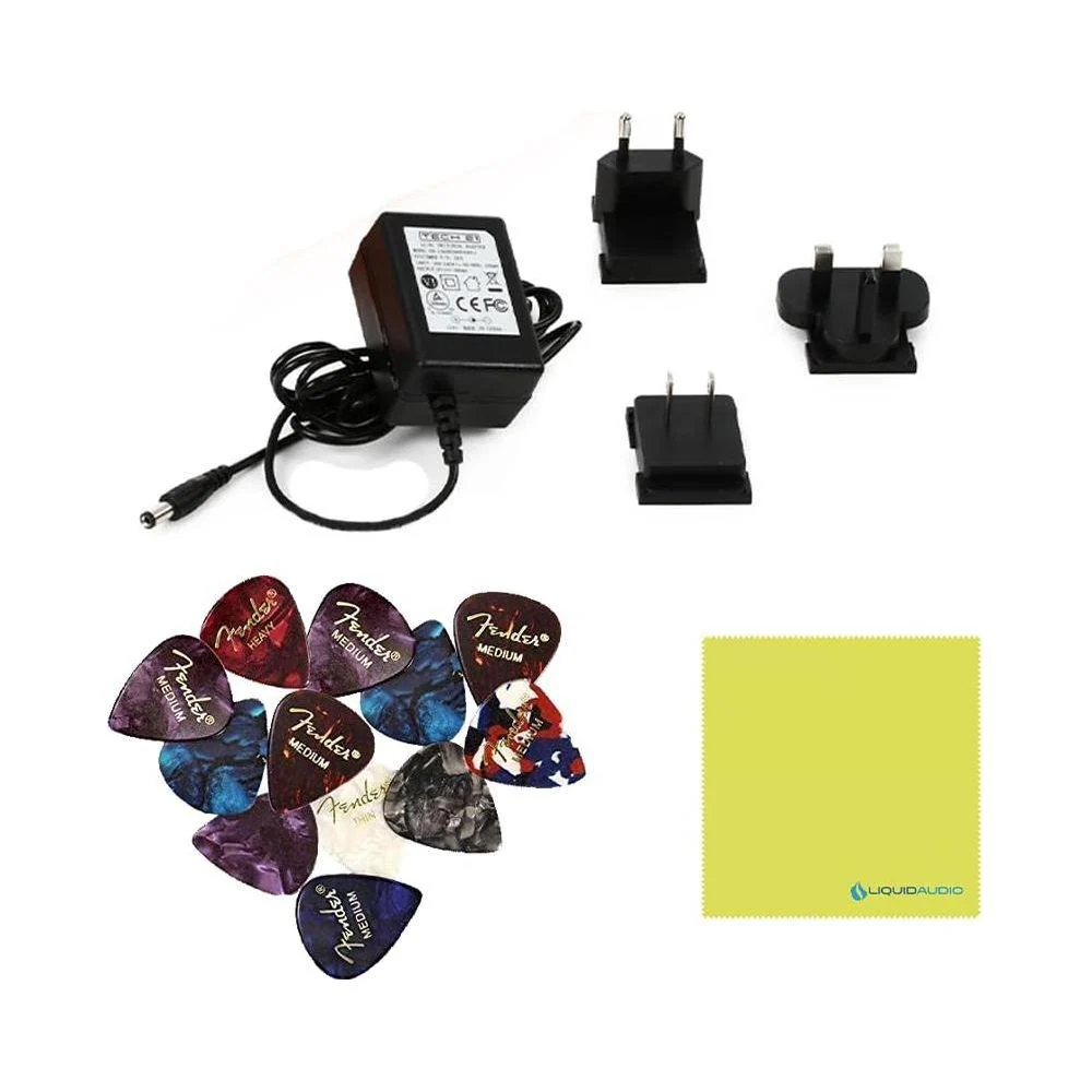 Tech 21 FR-ACOU Acoustic Fly Rig Multi-FX Pedal Bundle w/ 12-Pack Guitar Picks and Liquid Audio Polishing Cloth - Image 5