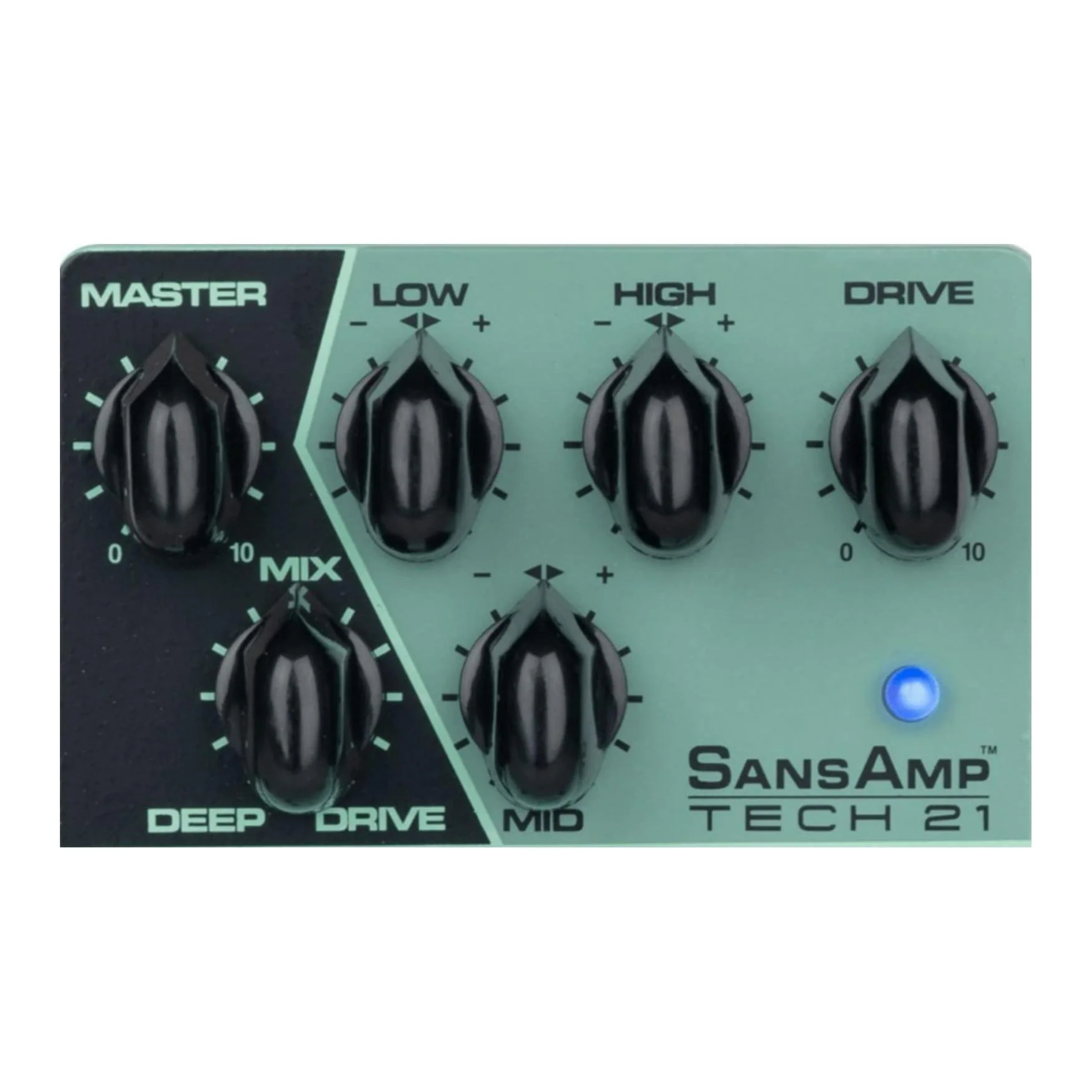 Tech 21 YYZ Geddy Lee Shape-Shifter Signature SansAmp Pedal with 12dB Boost Stomp Switch, Mix Control, and 3-Band Active EQ - Image 5