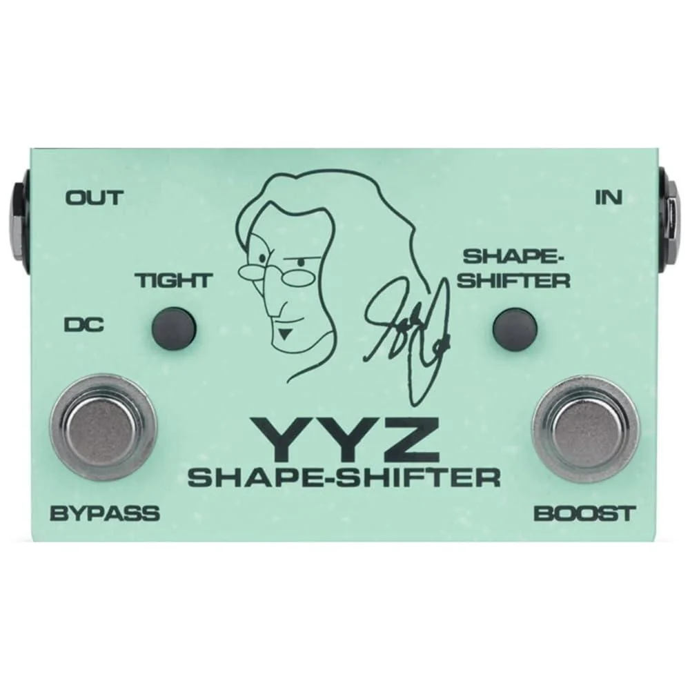 Tech 21 YYZ-SH Geddy Lee Shape-Shifter Signature SansAmp Pedal Bundle w/ 2x Strukture S6P48 Woven Right Angle Patch Cables, 12x Fender Picks and Liquid Audio Polishing Cloth - Image 4