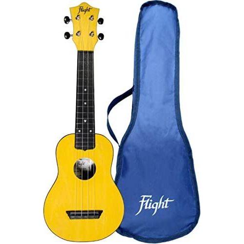 Flight, 4-String Travel Series Soprano Ukulele, Yellow (TUS-35YW) - Image 5