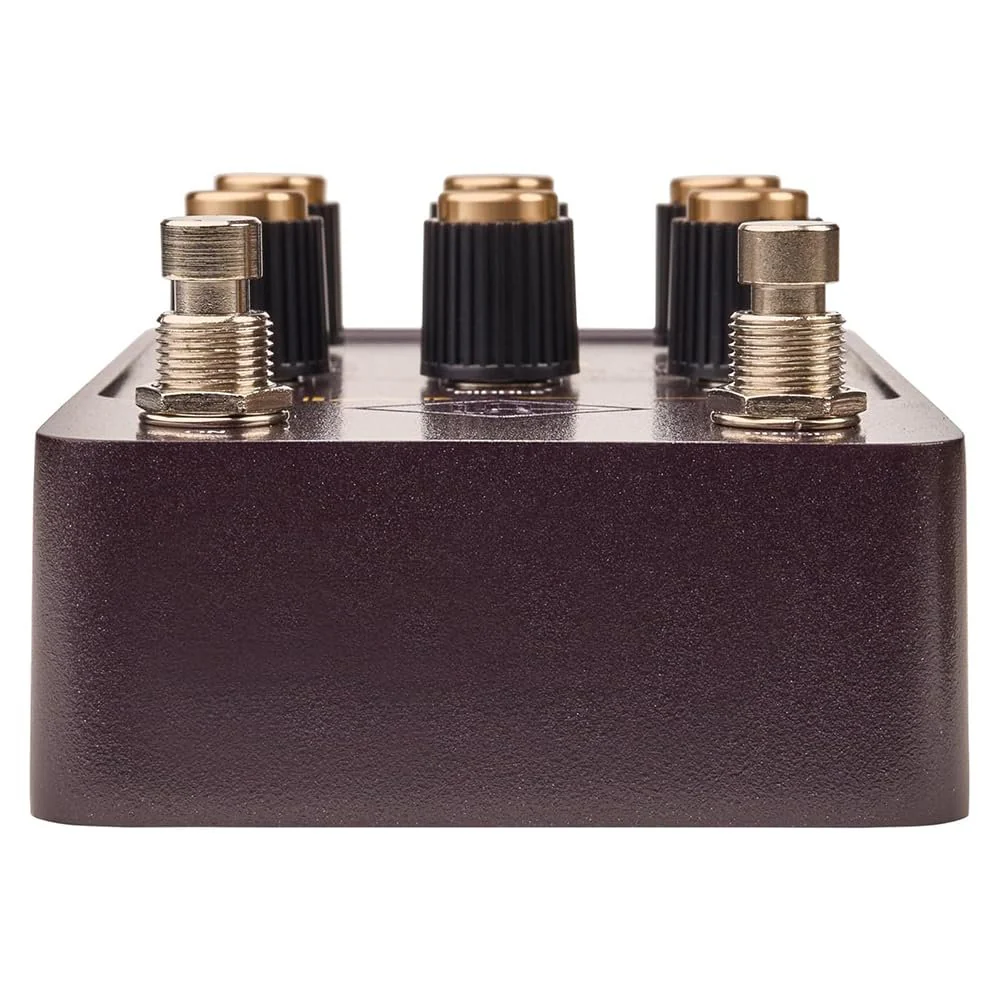 Universal Audio Lion '68 Super Lead Amp Pedal Bundle with 2x Right Angle Patch Cables, 9V Power Adapter, 12 Guitar Picks & Polishing Cloth – Authentic Tube Amp Tones, Versatile Gain Control - Image 5