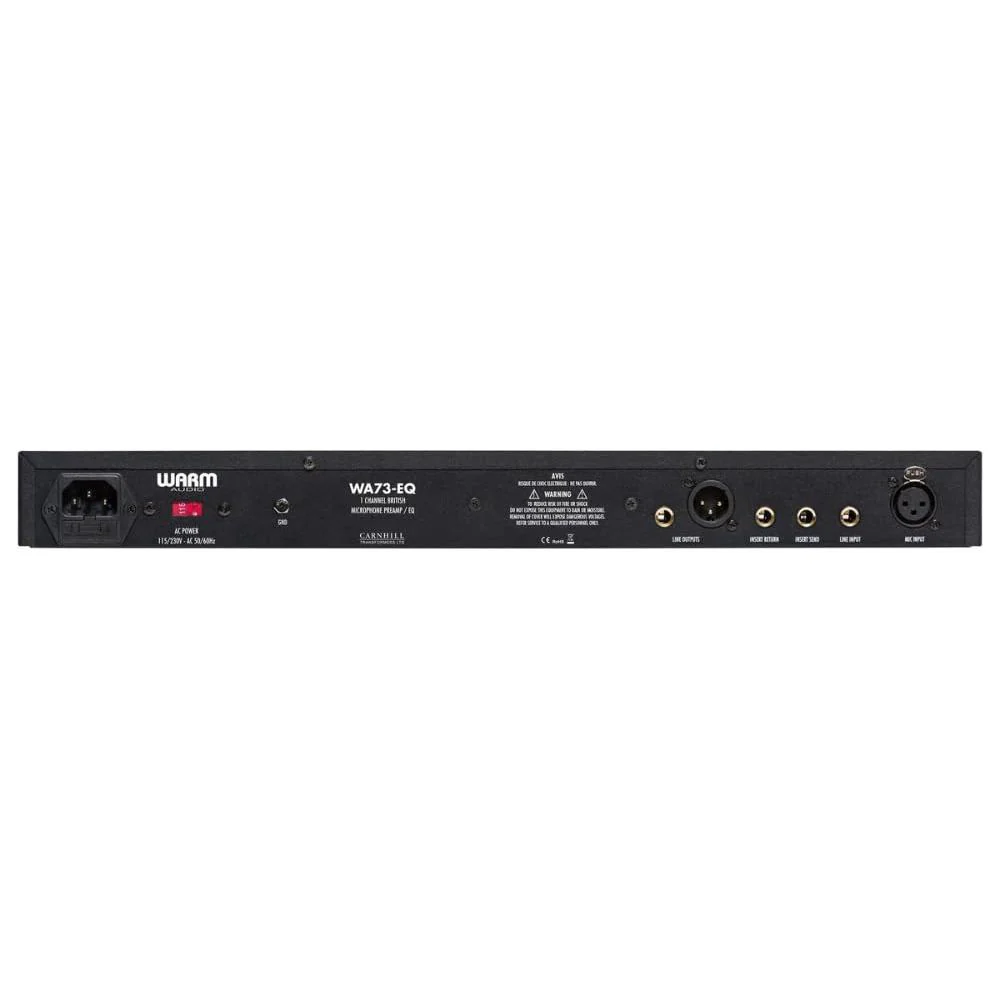 Warm Audio Microphone Preamplifier + EQ (WA73-EQ) Bundle with 4x Pig Hog 8mm XLR Microphone Cable 10ft and Liquid Audio Instrument Polishing Cloth - Single Channel British Mic Preamp, 1073 Style - Image 4