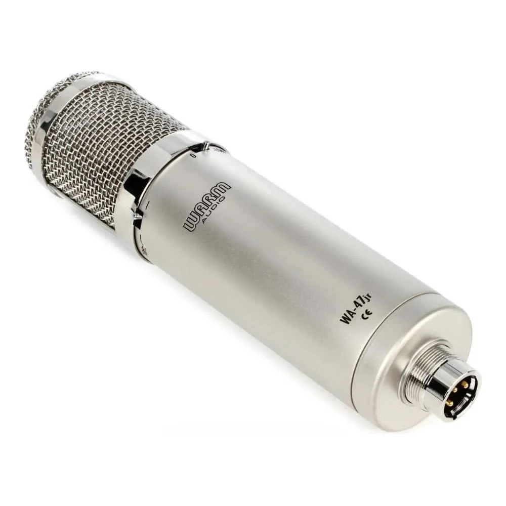 Liquid Audio Warm Audio WA-47jr FET Large-Diaphragm Condenser Microphone, Nickel Bundle w/Pig Hog PHM10 Mic Cable, Shock Mount, Mic Leather Bag Polishing Cloth - Image 2