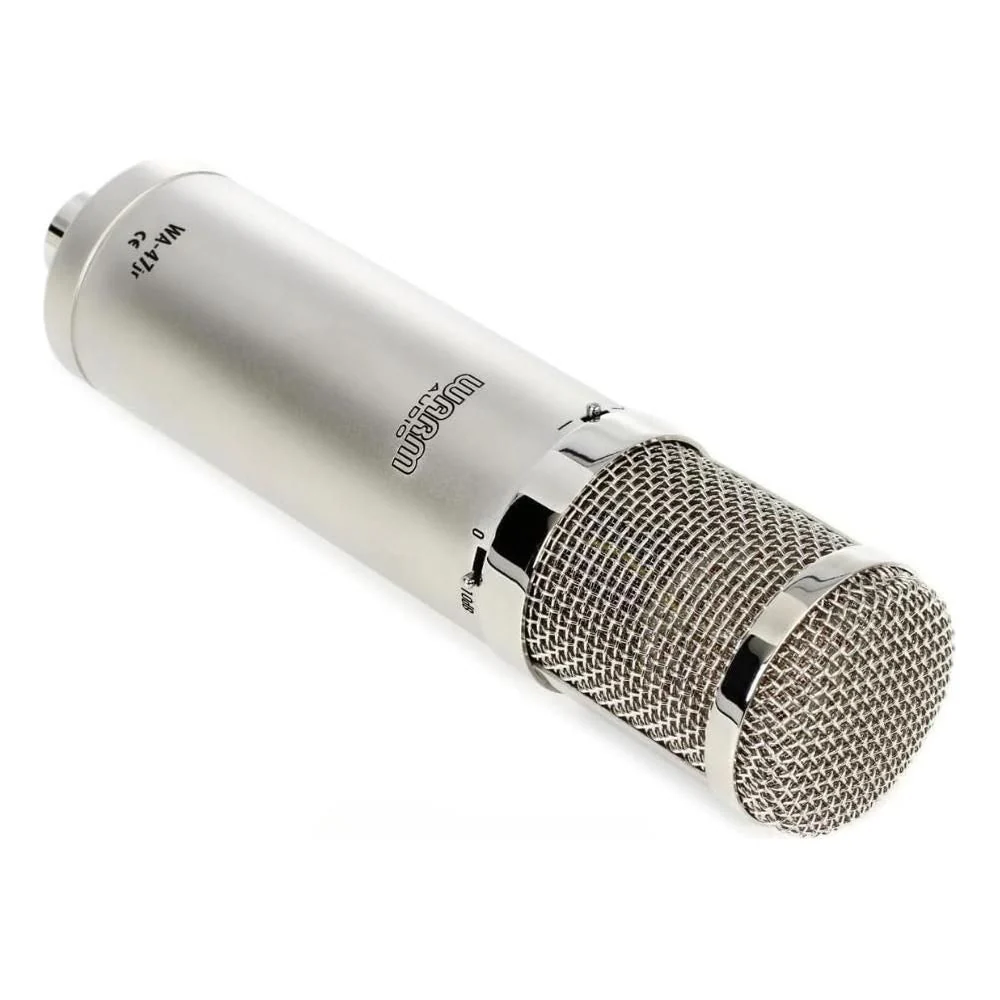 Liquid Audio Warm Audio WA-47jr FET Large-Diaphragm Condenser Microphone, Nickel Bundle w/Pig Hog PHM10 Mic Cable, Shock Mount, Mic Leather Bag Polishing Cloth - Image 5