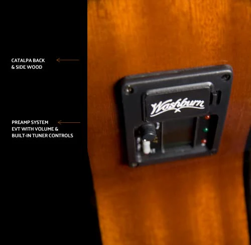Washburn Classical C5CE Cutaway , Acoustic Electric Guitar - Image 5