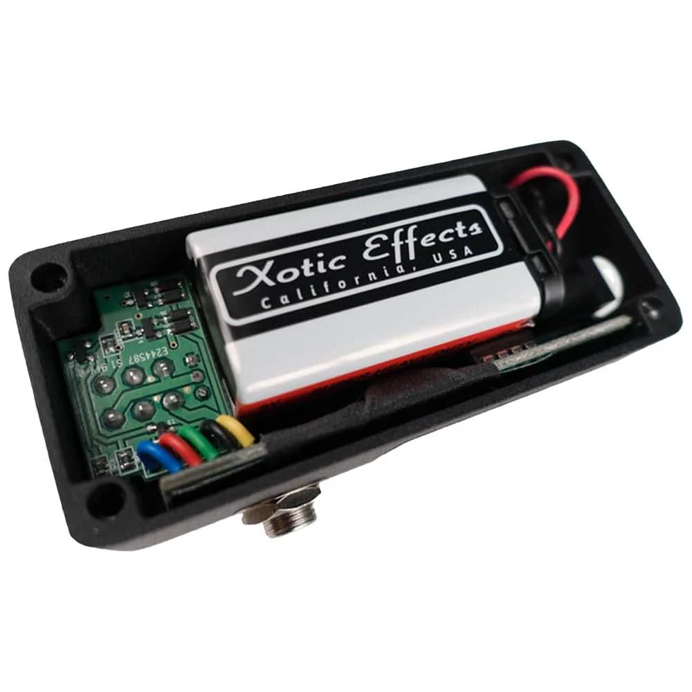 XOTIC SL Drive Mini Overdrive Pedal Bundle w/ 2-Pack Strukture S6P48 Woven Right Angle Patch Cable, 12-Pack Guitar Pick and Liquid Audio Polishing Cloth - Image 5