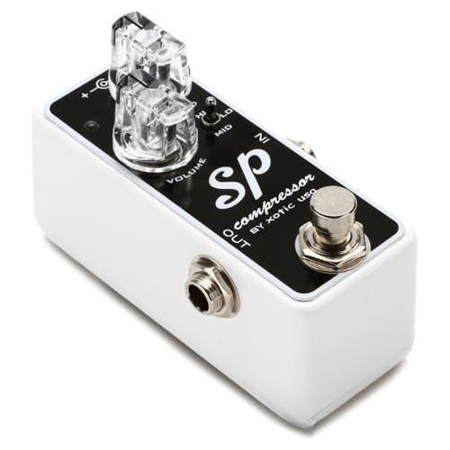 Xotic SP Compressor Guitar Effects Pedal +15dB of Boost Bundle w/ 12x Fender Picks and Liquid Audio Polishing Cloth - Image 3
