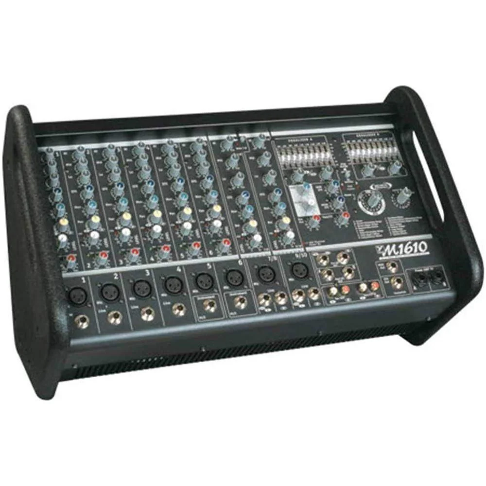 Yorkville M1610-2 Powered Box Mixer 2x800w, 10 inputs Mixer/Amp - Image 2