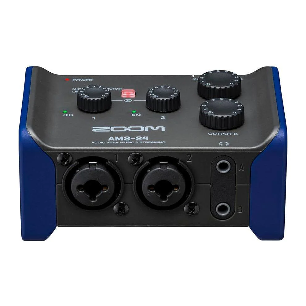 Zoom AMS-24 USB Audio Interface, 2 Inputs, 4 Outputs, Loopback, Direct Monitoring, Bus-Powered, for Recording and Streaming on PC, Mac, iOS, and Android - Image 3