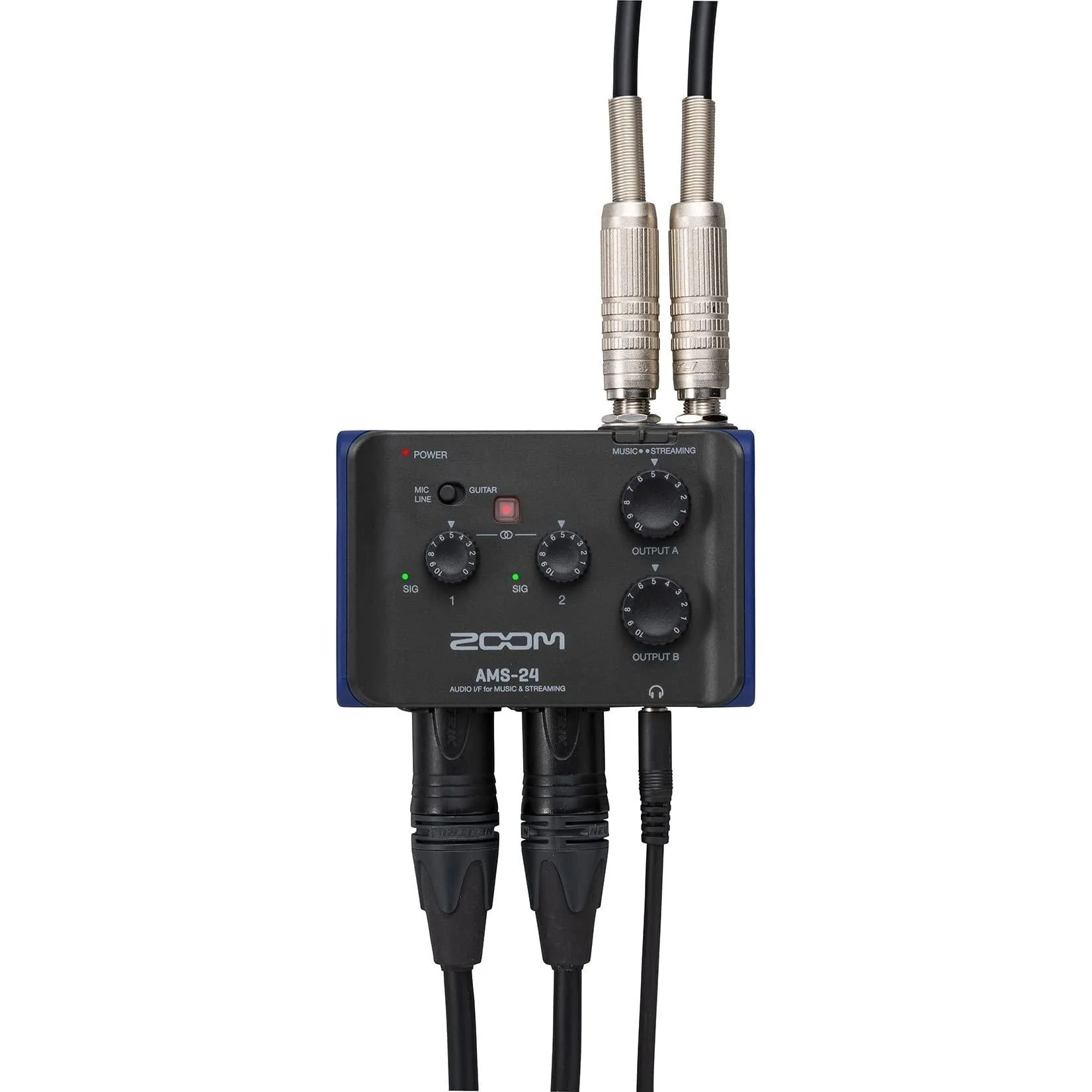 Zoom AMS-24 USB Audio Interface, 2 Inputs, 4 Outputs, Loopback, Direct Monitoring, Bus-Powered, for Recording and Streaming on PC, Mac, iOS, and Android - Image 7