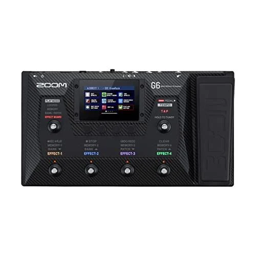 Zoom G6 Guitar Multi-Effects Processor with Expression Pedal, Touchscreen Interface, 100+ Built in Effects, Amp Modeling, IR’s, Looper, & Audio Interface for Direct Recording to Computer - Image 4