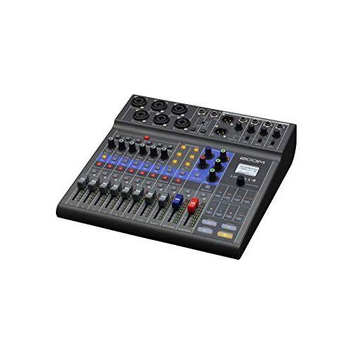 Zoom LiveTrak L-8 Podcast Recorder, Battery Powered, Digital Mixer and Recorder - Image 3