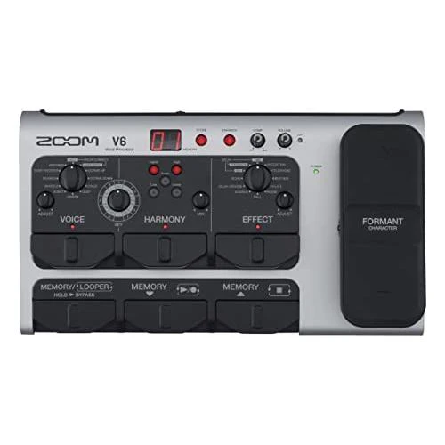 Zoom V6-SP Vocal Processor, Vocal Effects Pedal, Formant Pedal, Harmony, Looper, 10 Studio Grade Effects, For Studio and Live Performance - Image 2