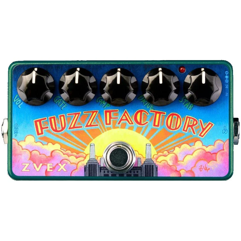 ZVEX Effects Fuzz Factory Vexter Series Fuzz Guitar Pedal + Two 6” Patch Cables + Liquid Audio Polishing Cloth - Image 3